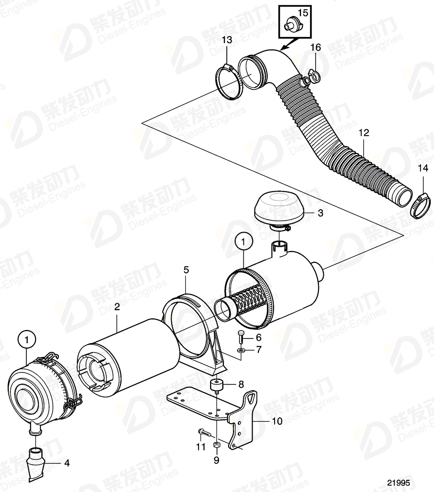 VOLVO Manifold 20412327 Drawing